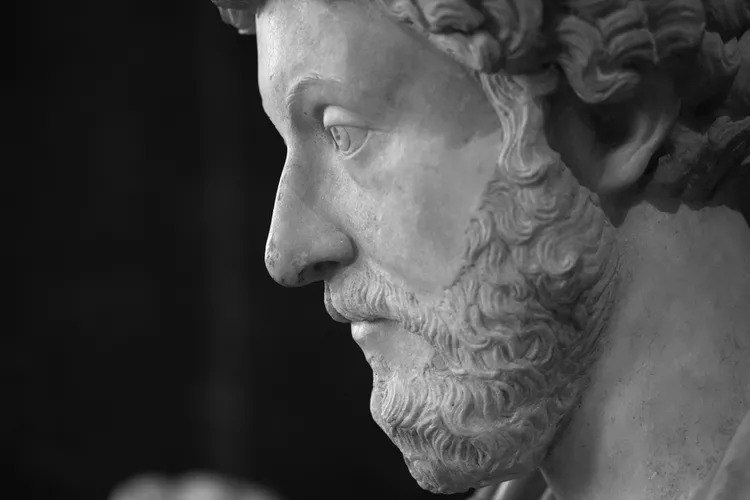 Marble bust of Marcus Aurelius
